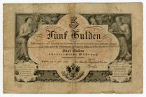 Austria 5 Gulden 1866
P# A151, # Gn 14; F