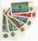 Bulgaria Lot of 6 banknotes 1951
5 - 10 - 25 - 50 - 100 - 200 Leva; XF-UNC
