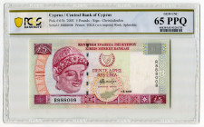 Cyprus 5 Pounds 2003 PCGS 65 PPQ GEM UNC
P# 61b, # R888008