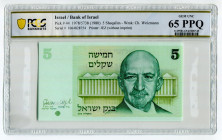 Israel 5 Sheqalim 1978 (5738) PCGS 65PPQ
P# 44, N# 202167; # 1064828754; UNC