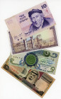 Middle East Lot of 4 Banknotes 1974 - 1984
Iraq, Israel, Lebanon, Saudi Arabia; VF-AUNC
