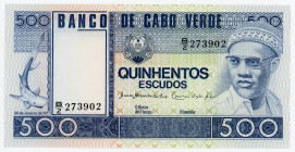 Cabo Verde 500 Escudos 1977
P# 55a, N# 230582; # B/2 273902; UNC