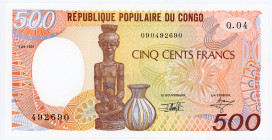 Congo 500 Francs 1991
P# 8d, N# 205283; # Q.04 492690; UNC