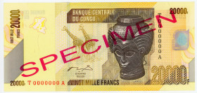 Congo Democratic Republic 20000 Francs 2006 Specimen
P# 104s, N# 259310; UNC