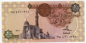 Egypt 1 Pound 1986
P# 50d, N# 202276; # 4710361; Signature 18; UNC