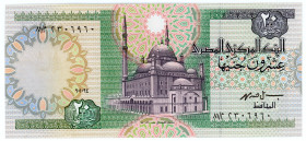 Egypt 20 Pounds 1978 - 1982
P# 52c, N# 207654; # 2306960; Signature 19; UNC