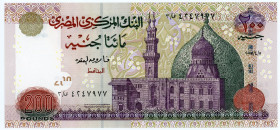 Egypt 200 Pounds 2007 (ND)
P# 68a, N# 212209; # 4247977; Signature 22; UNC