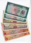 Egypt Lot of 6 Banknotes 1952 - 1967 (ND)
P# 32, 37, 40, VF/XF