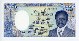 Gabon 1000 Francs 1985
P# 9, N# 201841; # S.01 289590; AUNC