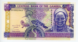 Gambia 50 Dalasis 1996 (ND)
P# 19a, N# 220517; # B1802843; Watermark: Crocodile's head; UNC