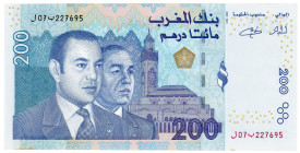 Morocco 200 Dirhams 2002
P# 71, N# 208307; XF