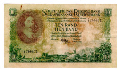South Africa 10 Rand 1961 - 1965 (ND)
P# 106, N# 231964; # C/5 766471; VF