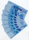 West African States 7 x 2000 Francs 2003 A - B - C - D - H - S - T Different Series
N# 206406; UNC
