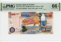 Zambia 50000 Kwacha 2012 PMG 66 EPQ Gem Uncirculated
P# 48h, # JK/03 6822629