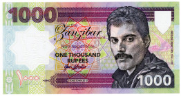 Zanzibar 1000 Rupees 2019 Specimen "Freddie Mercury"
# X 0213; Fantasy Banknote; Limited Edition; Made by Matej Gábriš; BUNC