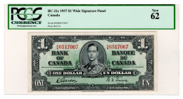Canada 1 Dollar 1937 PCGS 62
P# 58d, N# 201723; # NM6517067; UNC