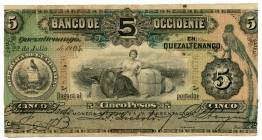 Guatemala 5 Pesos 1904
P# S176b, N# 254342; # 873676; F