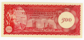 Netherlands Antilles 500 Gulden 1962
P# 7, # 003955; UNC