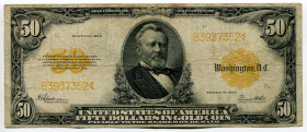 United States 50 Dollars 1922 Gold Certificate
# 3937352; F-VF