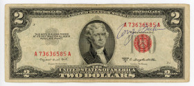United States 2 Dollars 1953
P# 380, N# 201817; # A73636585A; F