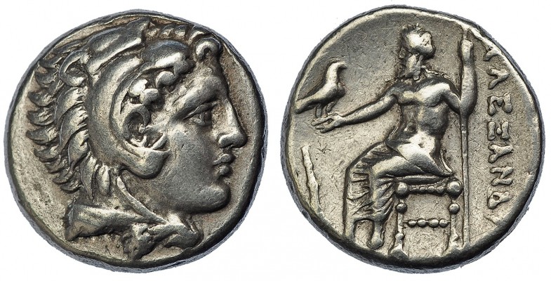 ALEJANDRO III. Lampsacus. Dracma (328-323 a.C.). R/ Marca: maza a la izq. AR 4,2...