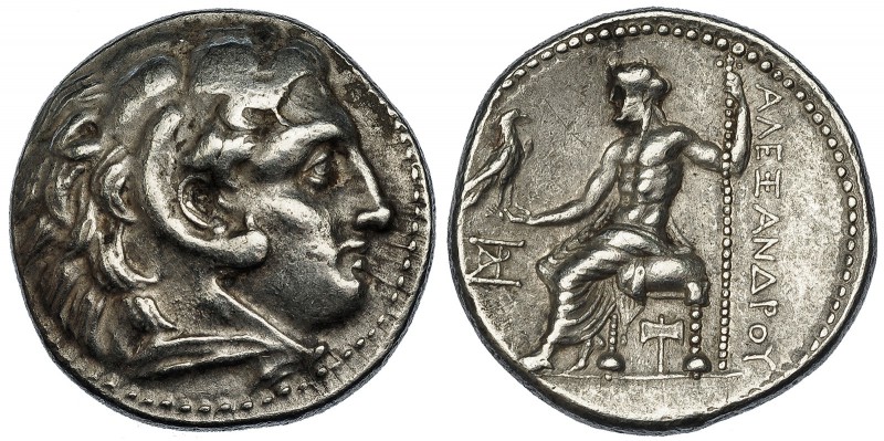 MACEDONIA. Demetrio I. Tetradracma (300-295 a.C.). A nombre de Alejandro III. Mi...