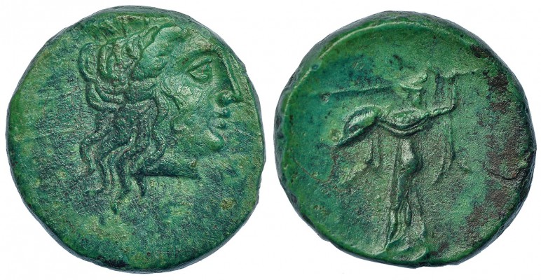 PELOPONESO. Argos. AE 17. A/ Cabeza de Apolo a der. R/ Atenea a izq. AE 3,68 g. ...