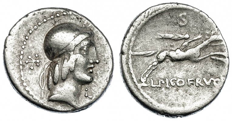 CALPURNIA. Denario. Roma (90-89 a.C.). FFC-311. BC+.