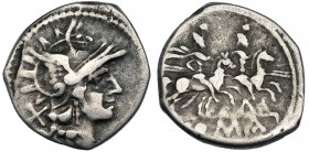MATIENA. Denario. Roma (179-170 a.C.). FFC-902. SB-2. BC+.