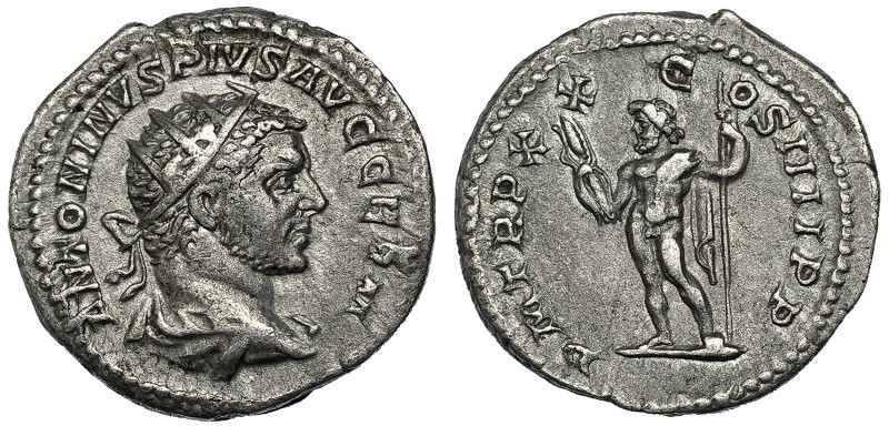 CARACALLA. Antoniniano. Roma (217). R/ Júpiter con haz de rayos y cetro. P M TR....