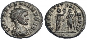 AURELIANO. Antoniniano. Mediolanum (271-272). R/ RESTITVT. ORIENTIS; en el exergo: P. RIC-140. EBC-.