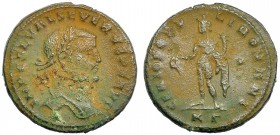 SEVERO II. Follis. Cyzicus (306). R/ GENIO POPVLI ROMANI. Marca *; en el exergo, KΓ. RIC-27a. Concreciones. MBC-/BC+. Escasa. Ex Colección Dattari.