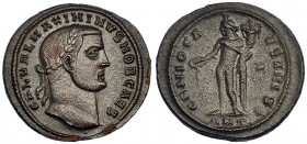 MAXIMINO II. Follis. Antioquía (308). R/ GENIO CAESARIS. RIC-81. MBC+.