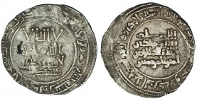 CALIFATO OMEYA. Dirham. Abd Al-Rahman III. Al-Andalus. 327H. V-388. Hojita. MBC-.