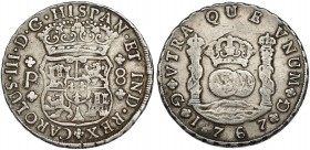 8 reales. 1767. Guatemala. P. VI-852. MBC-. Muy escasa.