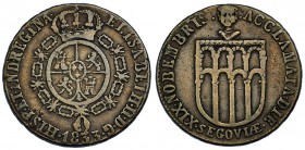 Medalla proclamación. 1833. Segovia. AE 24 mm. H-30 vte. MPN-598. MBC-.