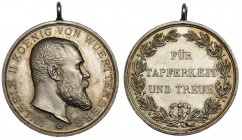 ESTADOS ALEMANES. Wurttemberg. Medalla AR 29 mm - 11,6 g. Wilhem II. 1892-1918. SC.