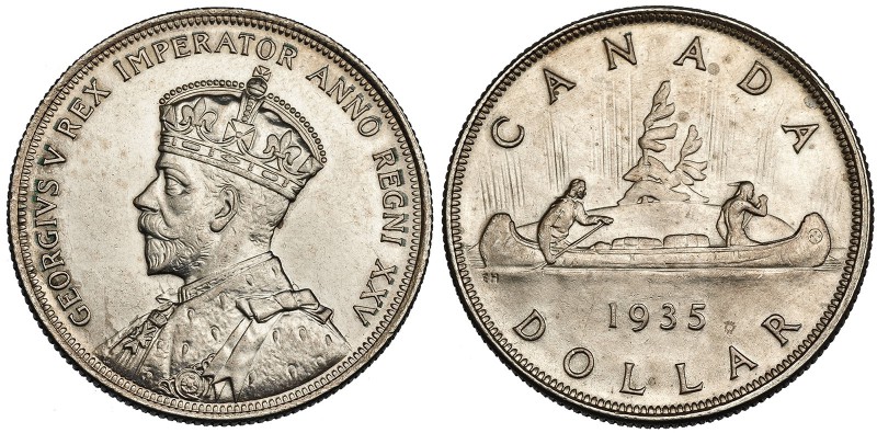 CANADÁ. Dólar. 1935. KM-35. EBC-.