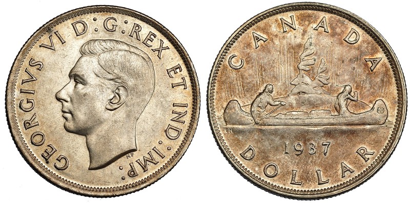 CANADÁ. Dólar. 1937. KM-37. MBC+.
