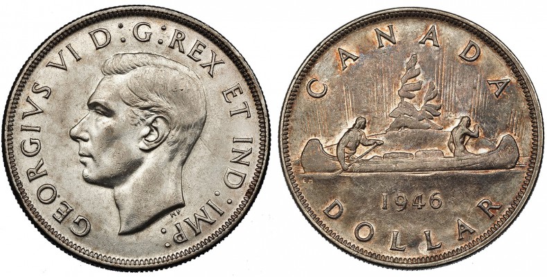 CANADÁ. Dólar. 1946. KM-37. EBC-.