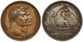 FRANCIA. Napoleón. Medalla de fiestas de coronación DONÉES. Año XIII. AE 39,5 mm. Grabador: Brenet. EBC-.