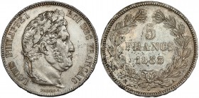 FRANCIA. 5 francos. 1833. A. KM-749.1. Pequeñas marcas. MBC+.