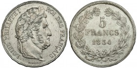 FRANCIA. 5 francos. 1834. W. KM-749.13. EBC-.