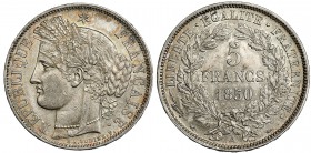 FRANCIA. 5 francos. 1850. A. KM-761.1. EBC-.