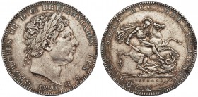 GRAN BRETAÑA. Jorge III. Corona, 1820. Año LX. KM-675. Pequeñas marcas. MBC+.