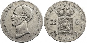 HOLANDA. 2 1/2 gulden. 1846. Flor de Lis. KM-69. MBC-.