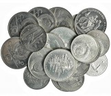 RUSIA. Lote de 21 monedas. 5 rublos: 1977 (4); 1978 (4); 1979 (2). 10 rublos: 1977 (2); 1978 (4); 1979 (5). SC.