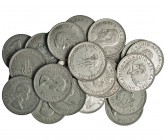 SUDÁFRICA. Lote de 26 monedas de 5 schillings. 1951 (6); 1958 (8); 1960. De MBC a EBC-.