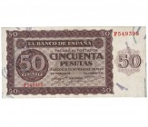 50 pesetas. 11-1936. Serie F. ED-D 21 a. EBC+.