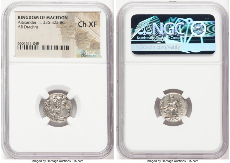 MACEDONIAN KINGDOM. Alexander III the Great (336-323 BC). AR drachm (16mm, 12h)....